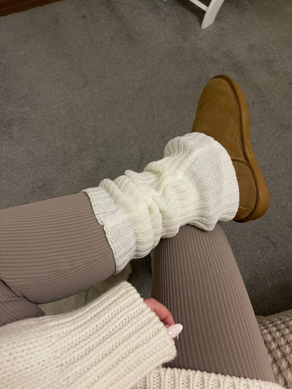 Elegant Knit Winter Leg Warmers – Timeless Collection